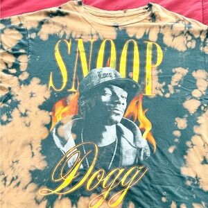 PacSun Black and Orange Snoop Dogg Tee